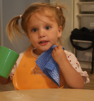 exploring learning activities at Green Giraffe Nursery